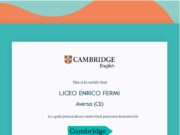 “We Are Gold!”: il Liceo “Fermi” ottiene il riconoscimento Cambridge e guarda al futuro globale