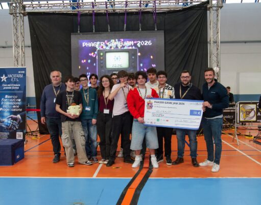 Il Liceo “Fermi” di Aversa protagonista alla “Phaser Game Jam 2026”: 4° posto e premio per il team “Neutraled”